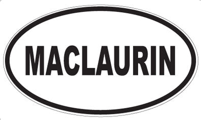 MACLAURIN - Oval Magnet