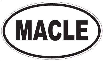 MACLE - Oval Sticker
