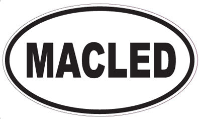 MACLED - Oval Sticker