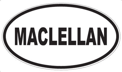 MACLELLAN - Oval Magnet