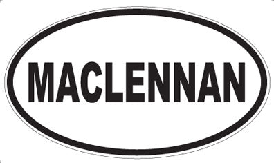 MACLENNAN - Oval Sticker