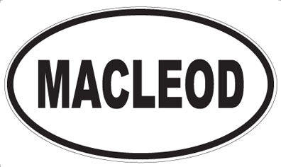 MACLEOD - Oval Magnet