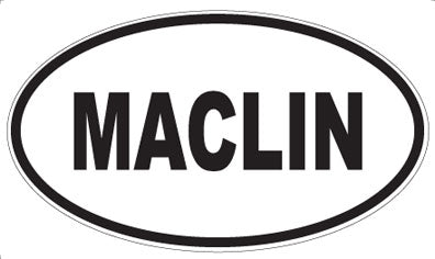 MACLIN - Oval Sticker