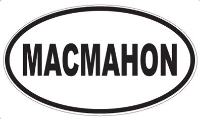 MACMAHON - Oval Magnet