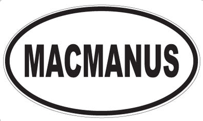 MACMANUS - Oval Magnet