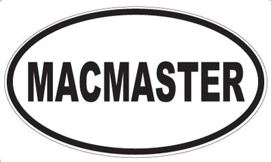 MACMASTER - Oval Magnet