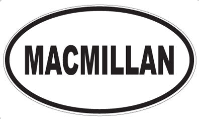 MACMILLAN - Oval Magnet