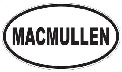 MACMULLEN - Oval Sticker
