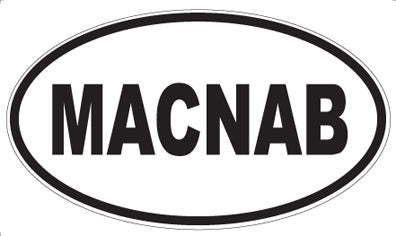 MACNAB - Oval Sticker