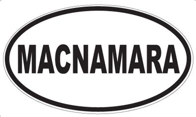 MACNAMARA - Oval Sticker