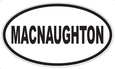 MACNAUGHTON - Oval Magnet