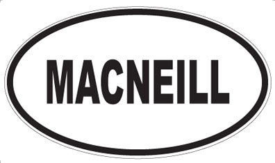 MACNEILL - Oval Magnet