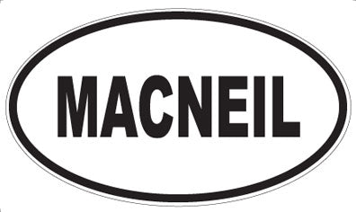 MACNEIL - Oval Magnet