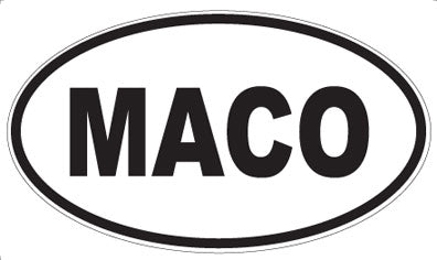 MACO - Oval Sticker