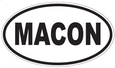 MACON - Oval Sticker