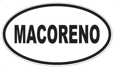 MACORENO - Oval Magnet