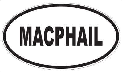 MACPHAIL - Oval Magnet