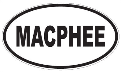 MACPHEE - Oval Magnet