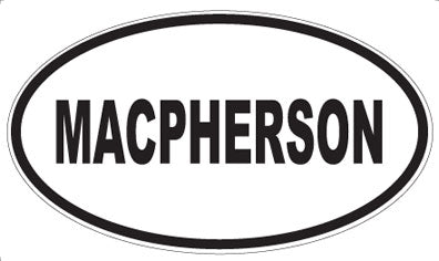 MACPHERSON - Oval Magnet