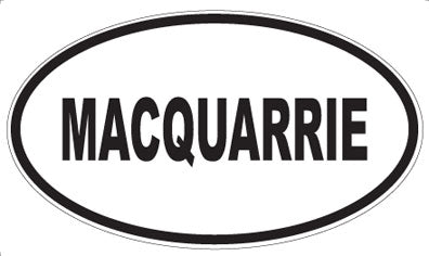 MACQUARRIE - Oval Magnet