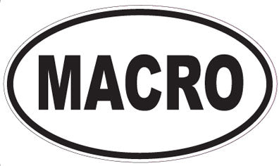 MACRO - Oval Sticker