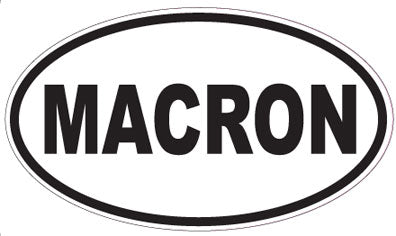 MACRON - Oval Sticker