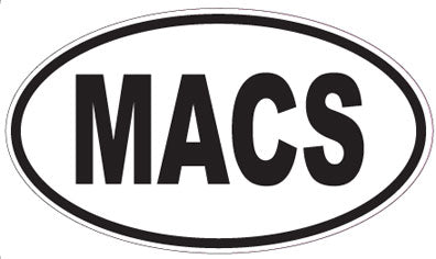 MACS - Oval Sticker