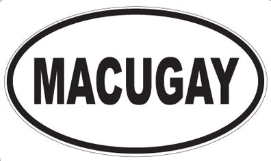 MACUGAY - Oval Sticker