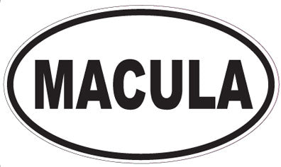 MACULA - Oval Sticker