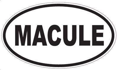 MACULE - Oval Sticker