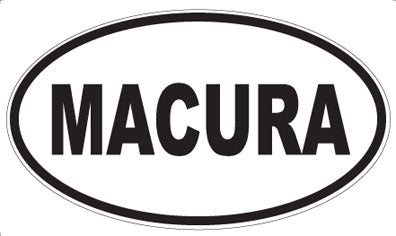 MACURA - Oval Sticker