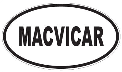 MACVICAR - Oval Magnet