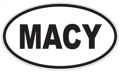 MACY - Oval Sticker