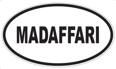 MADAFFARI - Oval Sticker