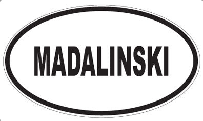 MADALINSKI - Oval Magnet