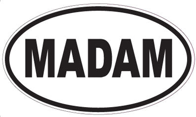 MADAM - Oval Sticker