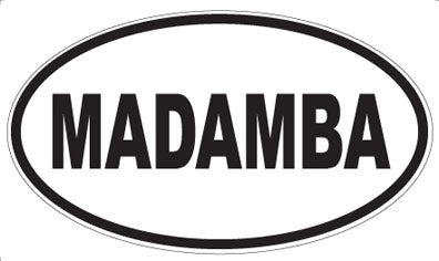 MADAMBA - Oval Sticker