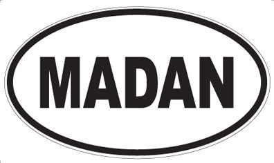MADAN - Oval Sticker