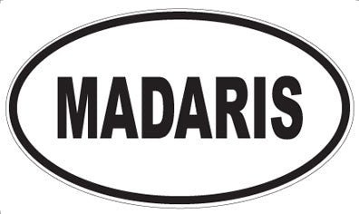 MADARIS - Oval Magnet