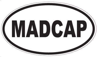 MADCAP - Oval Sticker