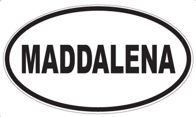 MADDALENA - Oval Sticker