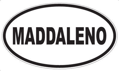 MADDALENO - Oval Magnet