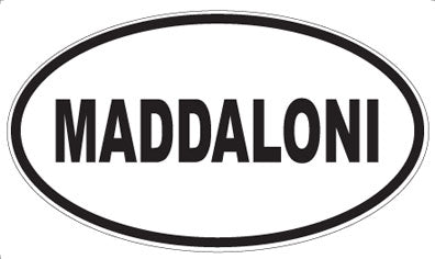 MADDALONI - Oval Magnet