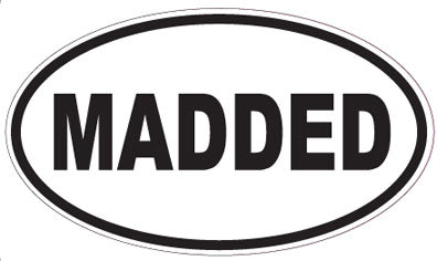 MADDED - Oval Sticker