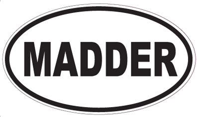 MADDER - Oval Sticker