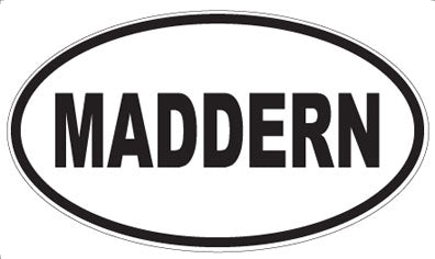 MADDERN - Oval Magnet