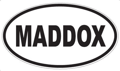 MADDOX - Oval Magnet