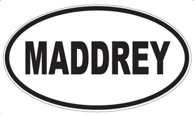 MADDREY - Oval Magnet