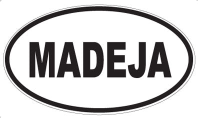 MADEJA - Oval Sticker