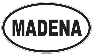 MADENA - Oval Sticker